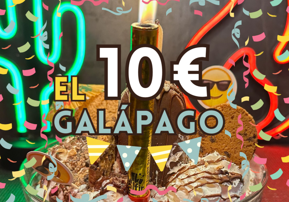 ¡Celebra tu cumple en TCH y llévate un Galápago por 10 pavos!